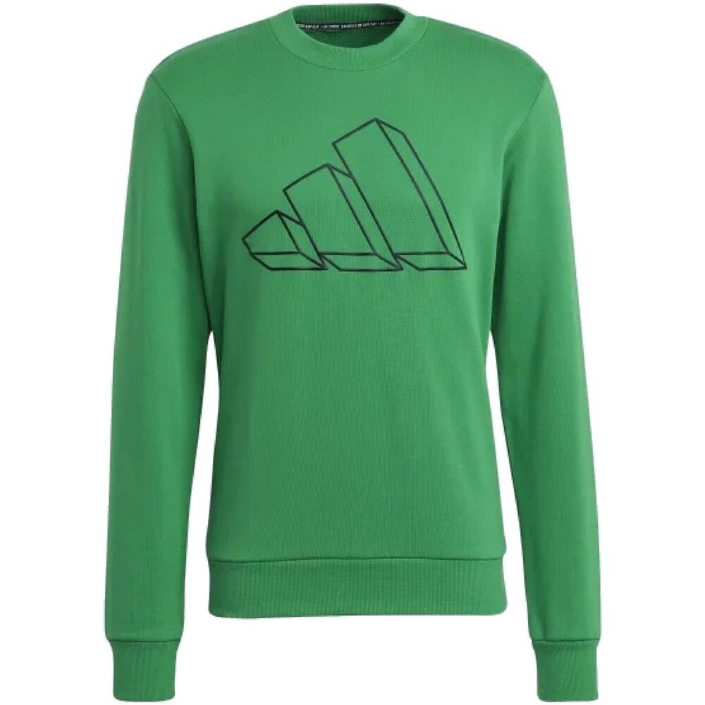Adidas Sweatshirt Men's Small Green Fi GFX Crew Neck New